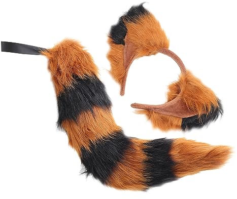 SHERCHPRY 1 Satz Fuchsohren-Stirnband-Set Katzenschwanz Kostüm für Damen Cosplay-Party-Requisite camoing masquerade Kinderkleidung kuscheltier Füchse Cosplay Füchse Kostüm Requisit