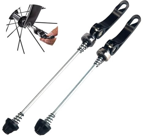 1 Pair Bike Quick Release Skewers for Carrera Bike Parts, Ultralight Quick Release Bike Axle & Wheel Nuts, Suitable for MTB Road Mountain Bikes