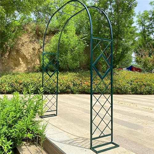 Arche de jardin en fer forgé pour extérieur, pelouse, terrasse, mariage, vert foncé, 300 cm