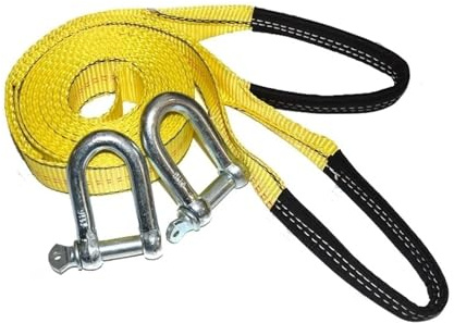 Grilletes Grillete de acero inoxidable, grillete pequeño, cable de correa de cuerda de remolque de automóvil de 8 toneladas con ganchos en U Grillete de nailon de alta resistencia con luz reflectante