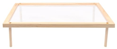 susiodeu Nudel Trockengestell zum Trocknen von flach gefalteten Nudeln aus Holz, Kräuter Trockengestelle, 39 x 5 x 10 cm, Nudeltrockner, Nudelständer