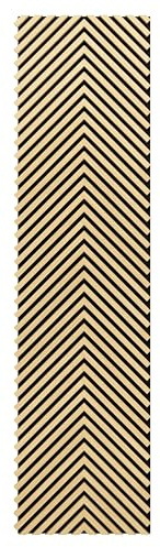 SONIDO HERRINGBONE Fischgrätmuster Akustikpaneele | 275x52x18 cm – 1,43 m² - | Echtholz-Furnier (Eiche) & Akustik-Filz (Schwarz) | Wandverkleidung, Geräuschunterdrückung, Schalldämmung, Akustikpaneel