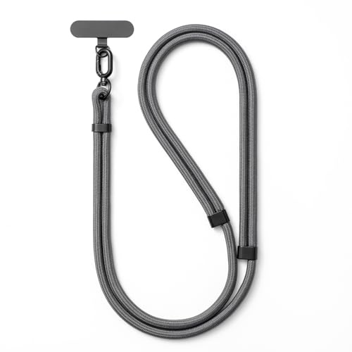 MORSUNBELA Handykette Universal Handyband zum Umhängen Handy Lanyard | 40 bis 80 cm verstellbar, mit Patch, abnehmbar und kompatibel mit den meisten Handyhüllen für Alltag, Reisen und Outdoor