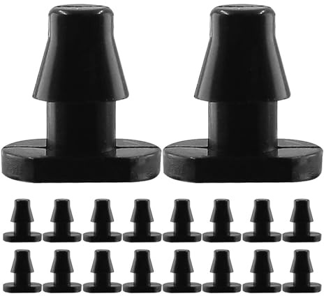 Homoyoyo Tapones de Extremo Herméticos y Confiables para Sistema de Riego por Goteo, Conectores de Púas de Plástico Negro para Tuberías de Jardín Exterior