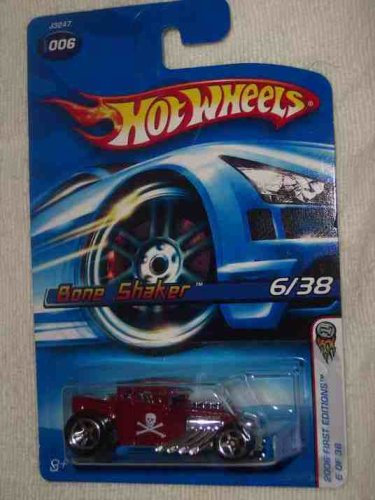 2006 First Editions #6 Bone Shaker Red #2006-6 Collectible Collector Car Mattel Hot Wheels