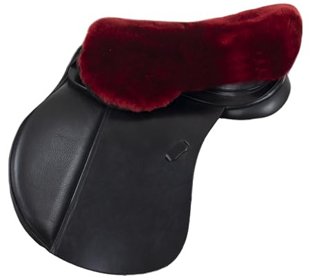 Engel Reitsport | Sattelsitzbezug Sattelauflage echtes Merino Lammfell SABEZ1 für englische Reitsattel