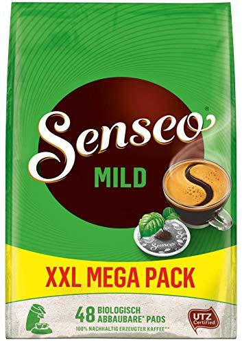 Senseo Pads Mild, 480 Kaffeepads (10 x 48 Getränke, nur für kurze Zeit, Megapack XXL) 10er Pack