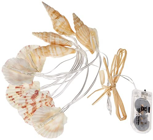 Out of the blue Ghirlanda, Conchiglie, con 9 LED bianco caldo (pile incl.)