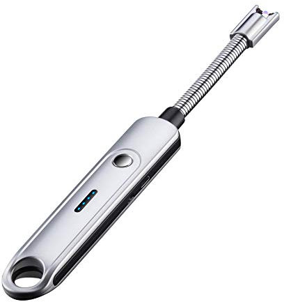 Electric Arc Accendino Lungo Ricaricabile Senza Fiamma Antivento Plasma USB accendini 360 ° Rotazione Flessibile