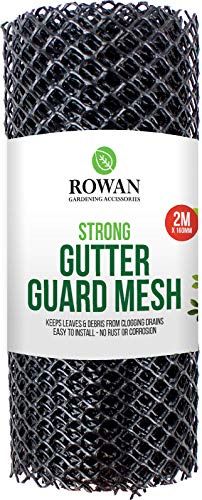 2M x 160mm Plastic Gutter Guard Mesh Wire Net Cover Drain Leaf Debris Clog