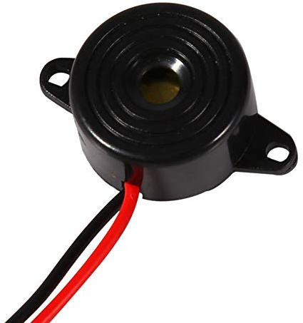 Elektronischer Summer,3-24V 85-95 dB Aktiver Piezo Summer,Alarmton Dauerton Piezo Elektro Alarm,Kabellänge 100 mm