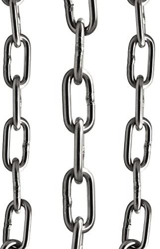 FASTON® Kette Kurzgliedrig Ø 2 mm Edelstahl A4 V4A DIN 766 (2 Meter) Rundstahlkette Edelstahlkette Eisenkette Gliederkette Stahlkette Ankerkette Kurz Absperrkette