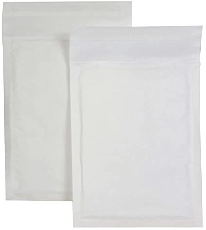 smiley pack 100 Luftpolstertaschen Luftpolsterumschläge Gr. C/3 Weiß (170x225 mm) DIN A5 B6+ gepolsterte Briefumschläge Polsterversandtaschen Versandtaschen Luftpolsterversandtaschen gepolstert