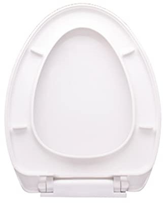 XPGEREP Abattant WC, Lunette WC Fermeture en Douceur, Lunette De Toilette Dégagement Rapide, Cuvette Toilette en Forme De V(Size:47x36cm,Color:Blanche)