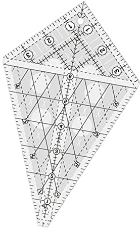 SM SunniMix Creative Quilting Template Lineal Patchwork 60 90 105 DIY für Zubehör, m