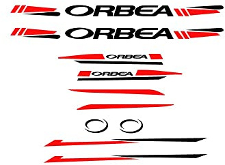 Pegatinas compatibles con cuadro bici Orbea Rojo