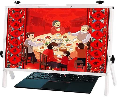 Lupe für Laptop-Bildschirm Laptop-Bildschirmlupe, 22-Zoll-Laptop-Bildschirmlupe 3X Leselupen Laptop-Bildschirmlupe Ständer, kompatibel mit 14/15/16/17/18/20 Zoll