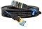 Câble Ethernet Cat8 5m, 26 AWG, 40 Gbit/s, 2000 MHz - Compatible avec Cat7/Cat5/Cat5e/Cat6/Cat6e, Connecteur RJ45 plaqué or - Câble Internet haut débit pour jeux, streaming et utilisation