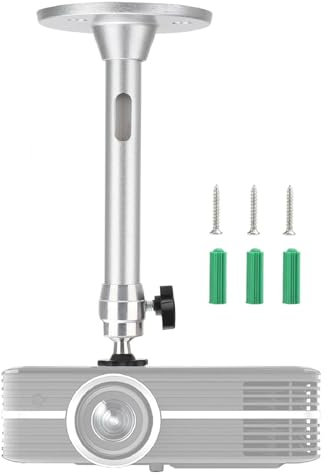 Mini Supporto a Soffitto, Staffa Universale per Proiettore, Staffa Proiettore Soffitto, Montaggio a Soffitto Parete per Proiettore Supporto per Videoproiettore Soffitto per Home Cinema Sala AV