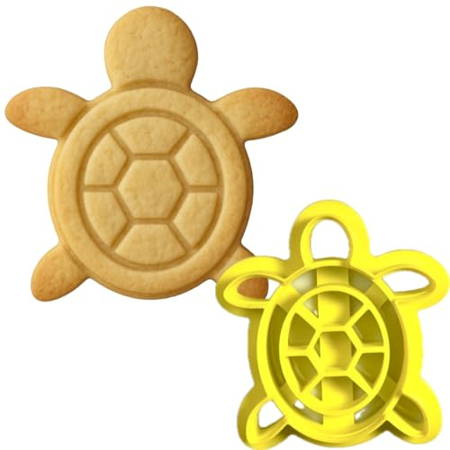 Coupe-biscuits tortue – emporte-pièces à thème mer ou animaux – Moule 3D en PLA 8 x 7,3 cm – Fait main par Instile3D