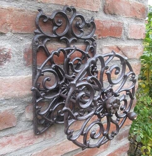 Generisch KLEINE SCHLAUCHROLLE SCHLAUCHHALTER GUSSEISEN ANTIK Nostalgie Cottage Stil Garten NEU WO-1441