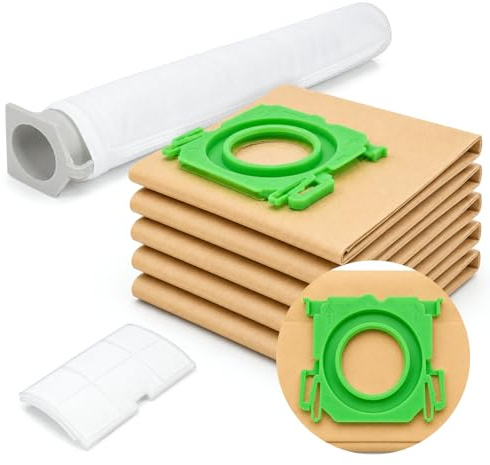 Reliapart Paper Vacuum Cleaner Bags and Filter Service Box Kit (5+2 Pack) for Sebo X, C, Airbelt, Automatic, X1, X4, X5, XP2, C3 Series Includes 5094ER Paper Dust Bags and Filters Dust Bag