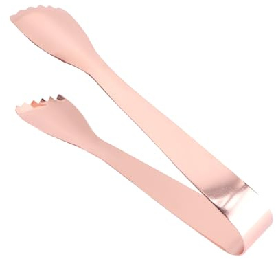 Ipetboom Stainless Steel Bread Serving Tongs, Multi-Function Ice Cube Clamp, Easy to Store, Portable, for BBQ and Picnic, Kitchen Food Tong