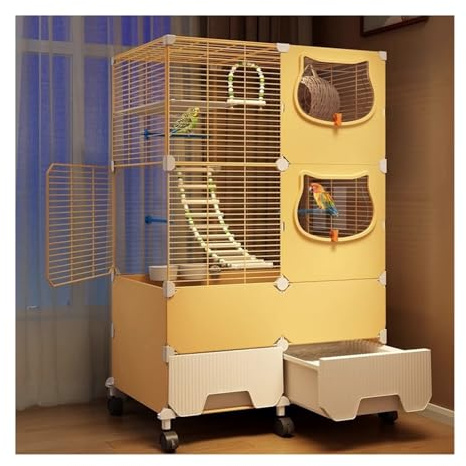 Flight Cage Luxury Villa Bird Cage for Parrots Complete New Type Birdhouse & Nest