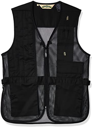 Bob-Allen Shooting Vest, Right Handed, Black, Medium