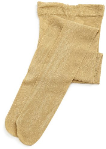 Country Kids Girl's Sparkly Tights, Gold (Gold), 3-5 Years UK