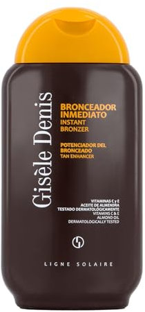 GISÈLE DENIS - Abbronzatura istantanea 200 ml, Crema abbronzante, Acceleratore di abbronzatura, Abbronzatura solare con estratto di carota, Intensificatore e booster, Lozione abbronzante corpo