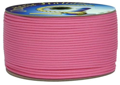 Corderie Italiane 006037194 Cordino Colorato Hobby, Rosa Flu, 3 mm, 40 mt