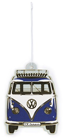 BRISA VW Collection - Volkswagen Luft-Erfrischer-Duft-Spender fürs Auto im T1 Bulli Bus Motiv Einzelpack (Bus Front/Ocean/Blau)