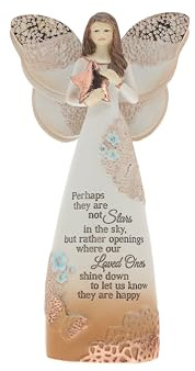 Pavilion Gift Company 19045 Light Your Way Memorial Stars in The Sky Angel Figurine, 7-1/2-Inch , Blue