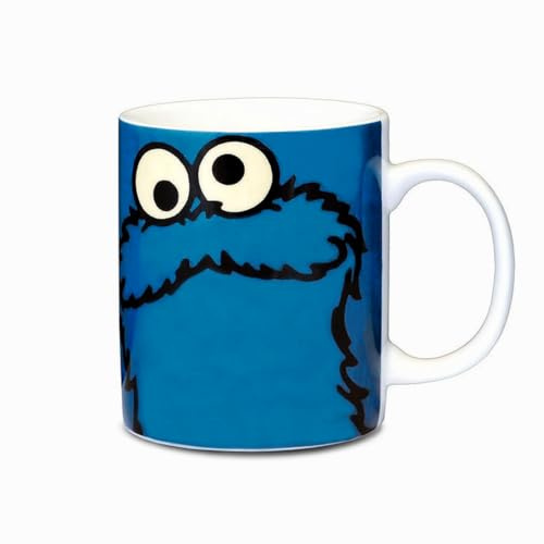 Logoshirt® Sesamstrasse I Krümelmonster I Cookie Monster I Porzellan Tasse - Kaffeebecher, 300 ml I in Farbiger Geschenkverpackung I Lizenziertes Original Design