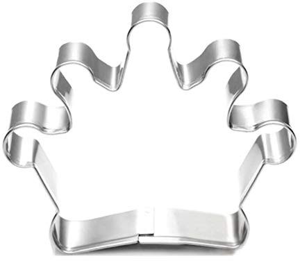 Molde para galletas WDYJMALL King Crown de acero inoxidable, 2 unidades