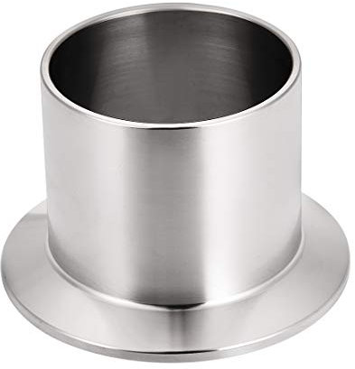 sourcing map 304 Edelstahl Fitting Langschweißklemme Ferrule Passt Klemme 54mm x 50mm