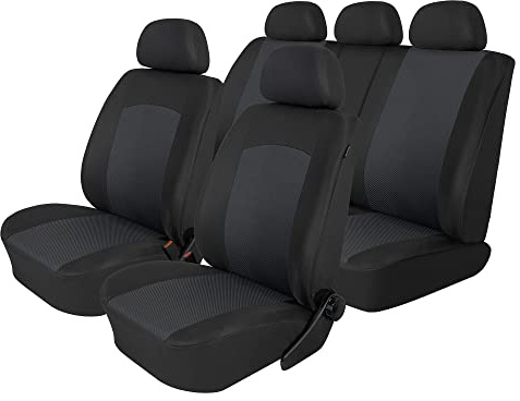 ewaschbaer Maßgeschneidert Polyester Sitzbezüge kompatibel mit VW Caddy 2 K (5 Sitzer) ab 2003