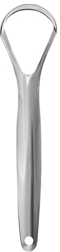Aaram Tongue Cleaner, Tongue Scraper Cure Bad Breath, Medical Grade, Stainless Steel Tongue Cleaner, Hygienic Tongue Scraper for Adults and Kids Fresher Breath Tongue Cleaner, Silver (1 Pc) 20 Grams