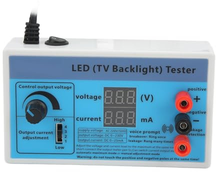 LED Tester für TV Hintergrundbeleuchtung und Licht Streifen - Multifunktions Reparatur Werkzeug mit 0-230V Ausgang für alle LED Licht Tests (EU-Stecker 220V) | LED-Hintergrundbeleuchtungstester 0-230V Findet defekte LEDs
