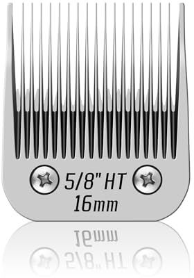 5/8HT abnehmbare Klingen für die Hundepflege, kompatibel mit Andis,Oster A5,Wahl KM10/Moser 45/Masterclip A5 Schermaschinen,Schnittlänge 5/8 Zoll (16 mm)
