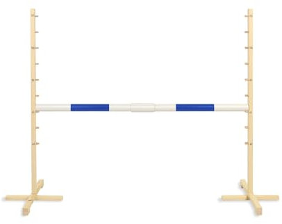 Sprung-Hürde für Hobby Horse 160cm, h-120cm, Balken 50mm - blau