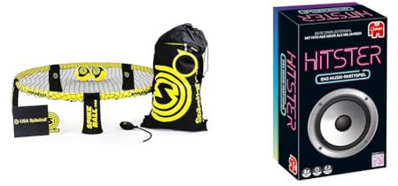 Spikeball Pro Kit - Mit verbessertem & Jumbo Spiele Hitster Original EIN Party- und Kartenspiel für Erwachsene und Familien - 2 bis 10 Spieler ab 16 Jahren Deutsch