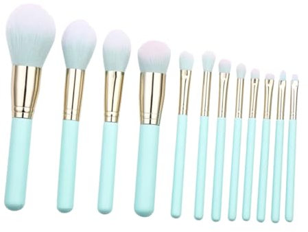 Healeved 12pièces Set De Pinceaux De Maquillage Avec Poignée Et Poils Nylon Kit Complet Pour Usage Et Professionnel