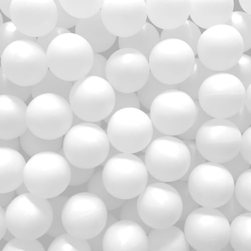 Hollylife 100 Pack Table Tennis Balls Ping Pong Balls Multi White 40mm Plastic Cheaper Suitable for Cats and Dogs Parties Sports Adults Family Shool Games Not Suitable for Professional Athletes