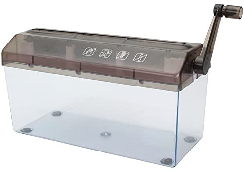 Gokeet Hand Aktenvernichter, Manuelle Papierschneidemaschine A4 für Zuhause, Mini Tragbarer Manueller Aktenvernichter für Zuhause, Schule und BüRo