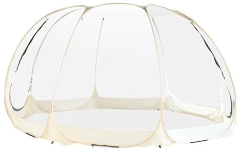 Tunnelzelte 12FT tragbares transparentes Blasenzelt, schnelles Öffnen, Keine Installation, faltbares Zelt, wasserdicht, sonnenfest, Picknick-Campingzubehör biwakzelt