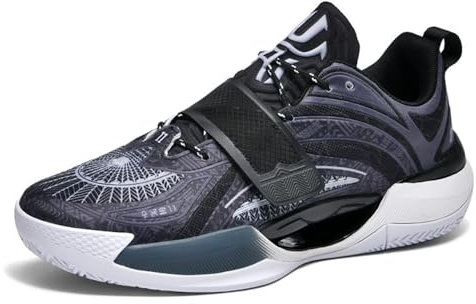 Scarpe da Basket Unisex Scarpe da Corsa all'aperto Scarpe Sportive da Allenamento in Rete Traspirante(Black,40 EU)