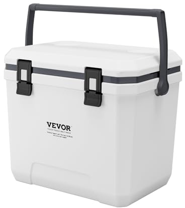 VEVOR Refrigeratore Portatile Isolante con Ruote da 45 QT con Ritenzione del Ghiaccio, Maniglie Resistenti Portabicchieri, Refrigeratore Portatile Isolato per Picnic Campeggio Viaggio Feste