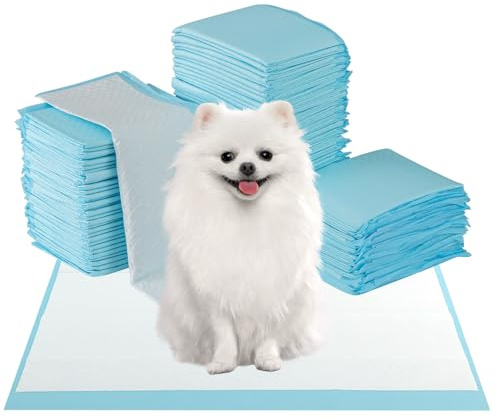 COSTWAY Lot de 300 Alaise pour Chien Jetable, Alese Chien 60 x 43 cm à 6 Couches, Tapis Propreté Chiot Chat Étanche, Absorption Rapide, Tapis Chiot Chat Pipi pour Salon Cage Voiture